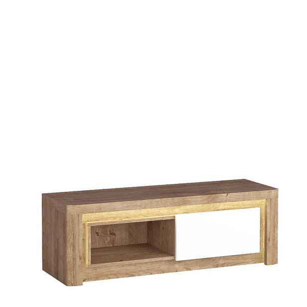 MASSENO TV STOLEK VARUS, 124/40,5/42 cm, dekor dub
