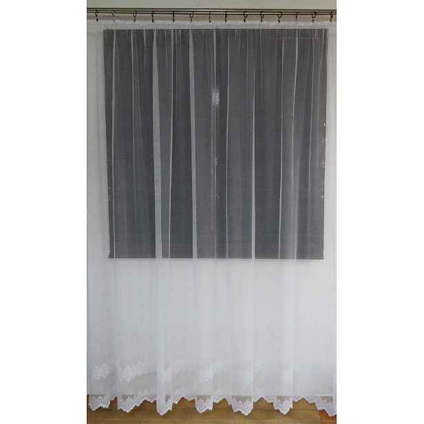Mg Záclona 32/100 Bílá 250X245 cm Hotová S Páskou M