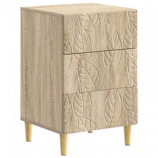 vidaXL Noční stolek Dub sonoma 43 x 39,5 x 66,5 cm Kompozitní dřevo