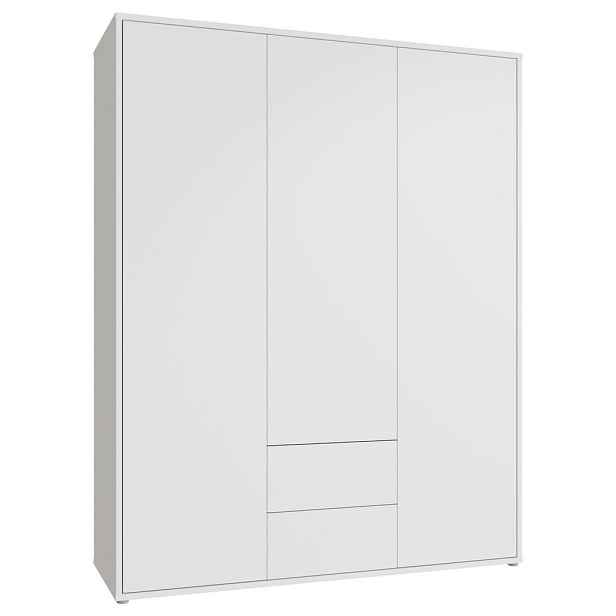 Carryhome ŠATNÍ SKŘÍŇ S OTOČNÝMI DVEŘMI, bílá, 169/214/60 cm