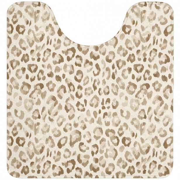 OnlyWow WC PŘEDLOŽKA Leopard - Classic - Béžová 55x60 cm