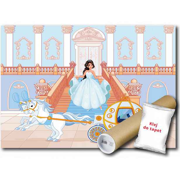 Vliesová fototapeta princezna kočár 312x219