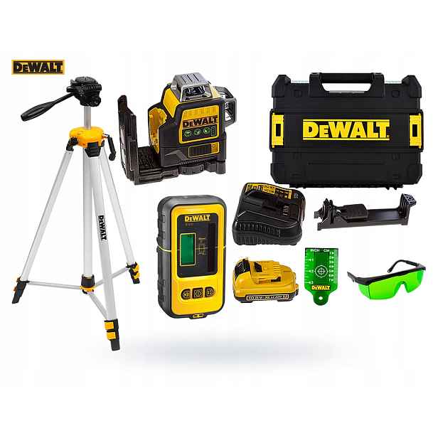 Dewalt zelený laser DCE089D1G+DE0892G+STATIV 1,5 m