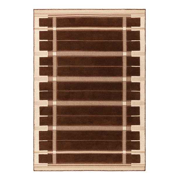 Hnědý/béžový ručně tkaný vlněný koberec 160x230 cm – Asiatic Carpets