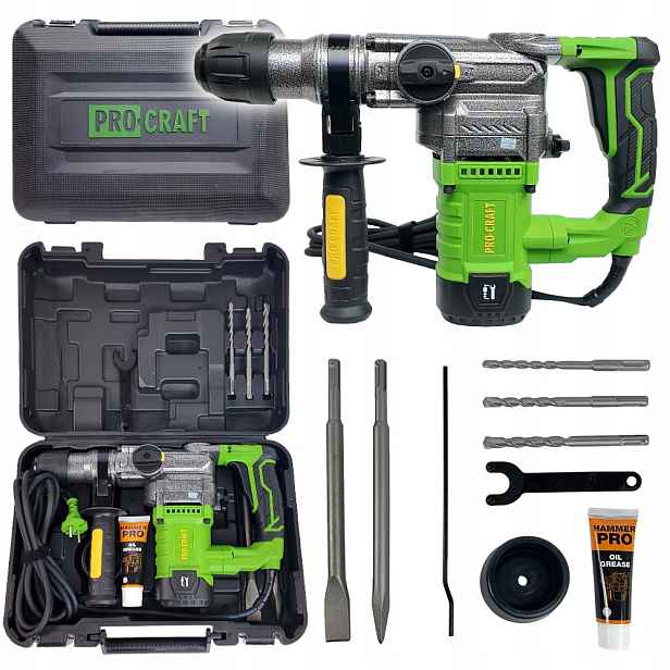 Kombinované vrtací-sekací kladivo SDS-Plus Procraft BH1300