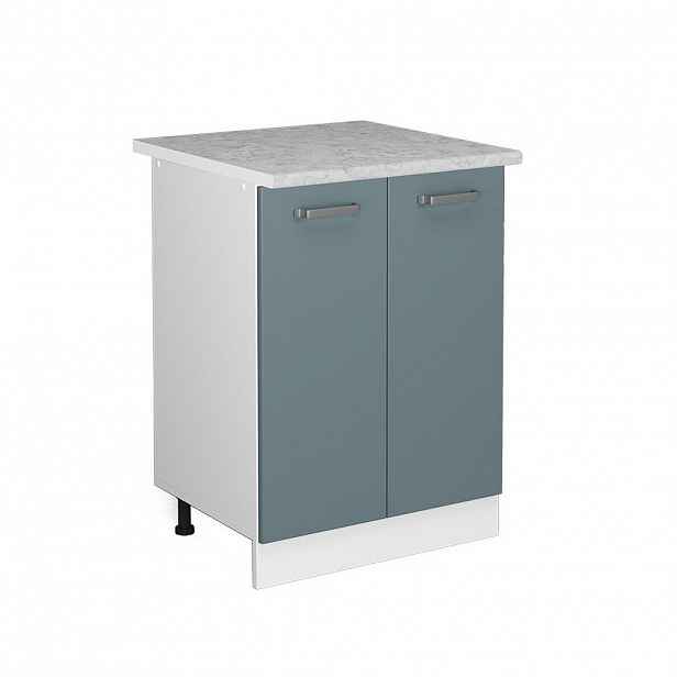 Vicco UNIVERZÁLNÍ ZÁKLADNÍ JEDNOTKA R-Line Modrošedá 60 cm s dvířky, s pracovní deskou