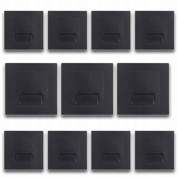 11 x Led Lampa Na Schody Osvětlení Schodů Černá Soumraku 230V