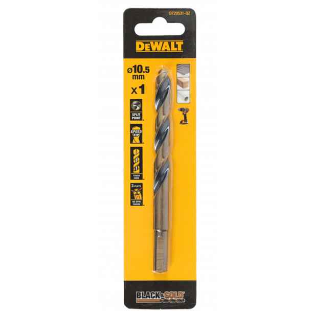 DeWALT - Vrták do kovu 10,5x133 mm DT20531