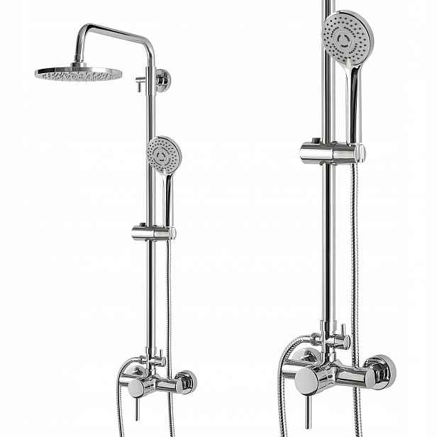 Sprchový Set Sprchový Sloup Tryska Do Kabiny S Dešťovou Sprchou 20 CM