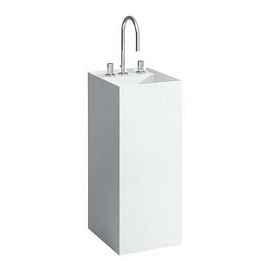 Umyvadlo Laufen Kartell By Laufen 37,5x43,5 cm tři otvory pro baterii H8113310001581