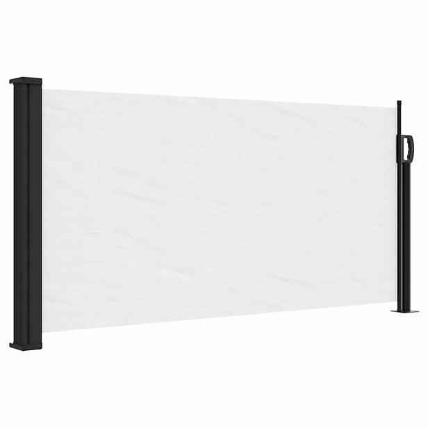 vidaXL Zatahovací boční markýza bílá 100 x 500 cm