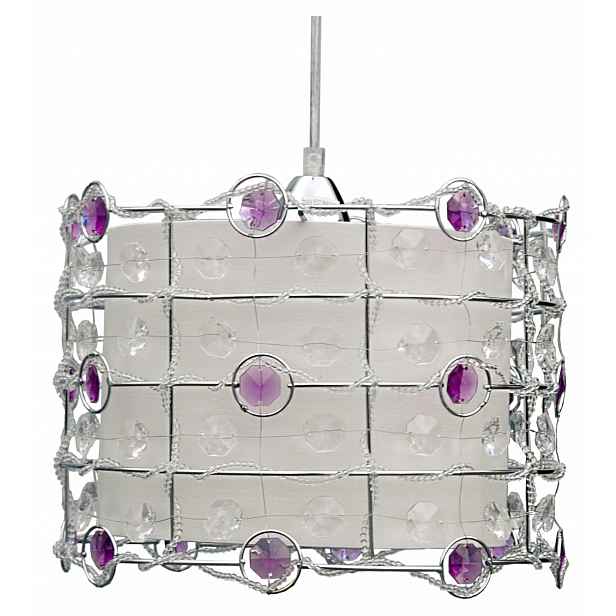 Závěsná lampa s krystaly E27 Seneca Candellux