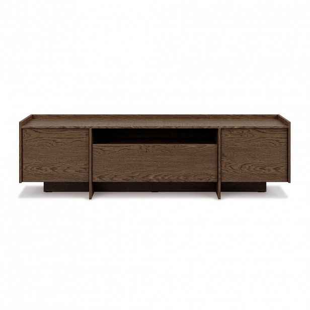 Beautysofa NÍZKÁ KOMODA Juni se 3 dvířky, 200 cm, dub Baltic Storm