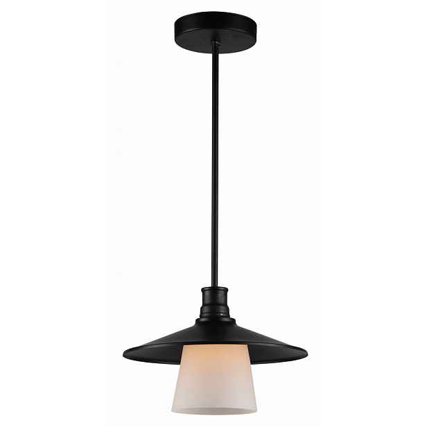 Candellux Závěsná lampa Loft černá, kov E27 1x
