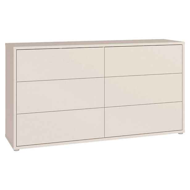 Carryhome KOMODA, pískové barvy, 155/83/42 cm