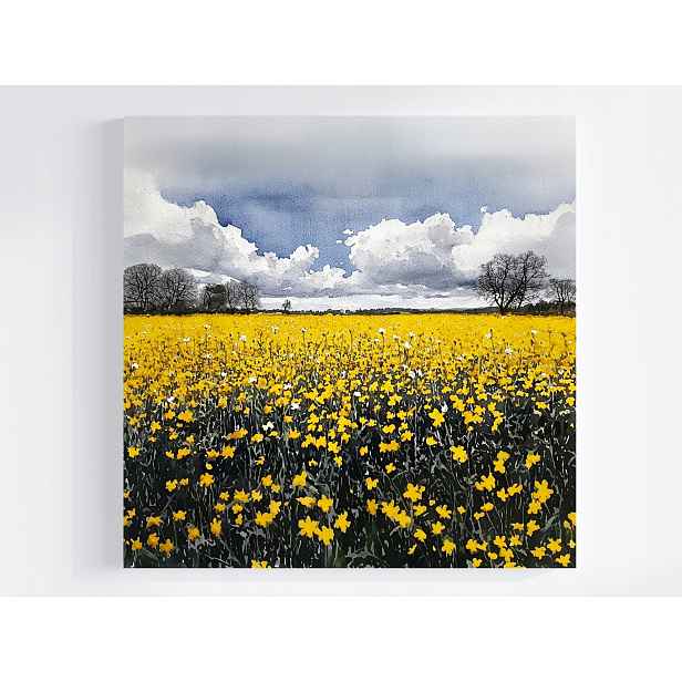 Obraz Na Plátně Canvas Krajina Příroda Pole Květiny Řepka Jaro 50x50