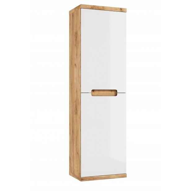 Závěsný koupelnový sloupek 139 x 40 cm Praktický dub craft
