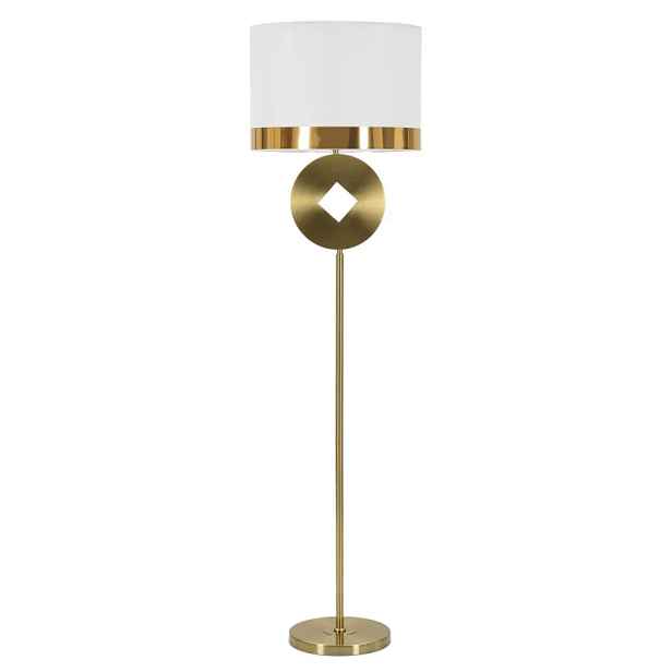 Mauro Ferretti Stojací lampa Coiny 151 cm bílá/zlatá