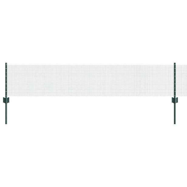vidaXL Svařovaná drátěná plotovina s tyčkami 10 x 0,4 m Zelená