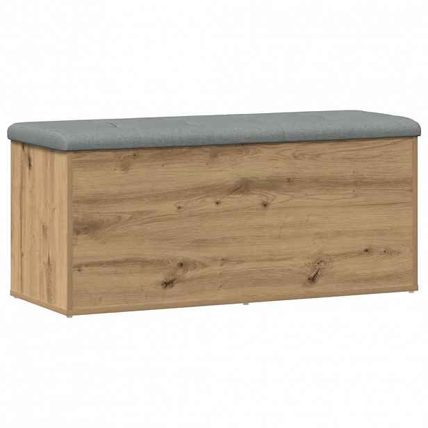 vidaXL Úložná lavice řemeslná dubová 102 x 42 x 45 cm, konstrukční dřevo