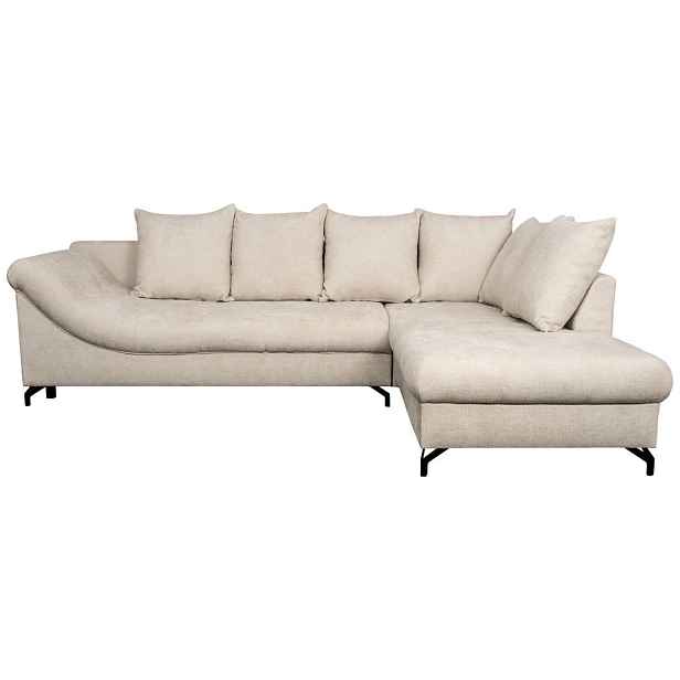 Carryhome ROHOVÁ SEDAČKA, textil, krémová