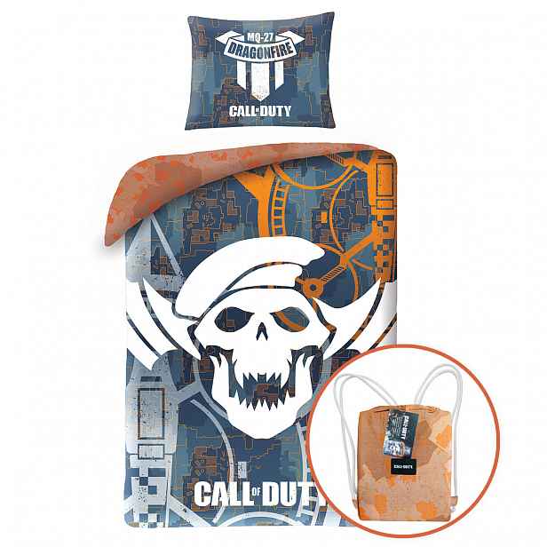 Bavlněné povlečení CALL OF DUTY  140 x 200 cm + dárek zdarma