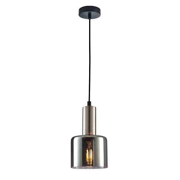 Lustr Závěsná lampa Santia Stříbrná 12 cm Průměr Elegantní Italux