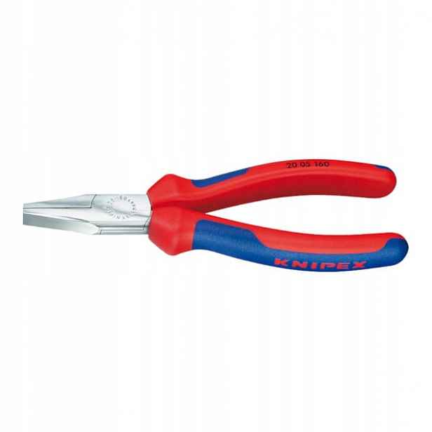 Ploché kleště krátké, chromované, zoubkované 140 mm Knipex 20 05 140