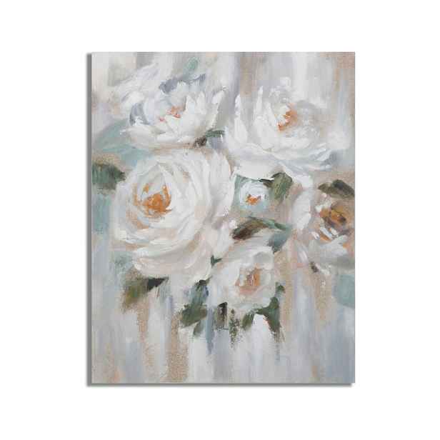 Ručně malovaný obraz 80x100 cm Flower – Mauro Ferretti