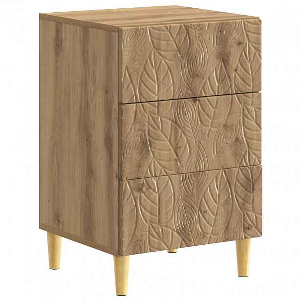 vidaXL Noční stolek Dub artisan 43 x 39,5 x 66,5 cm Kompozitní dřevo