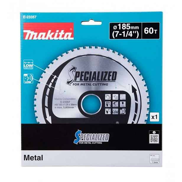 Makita - Pilový kotouč na kov, 185x30 mm, 60 zubů E-23357