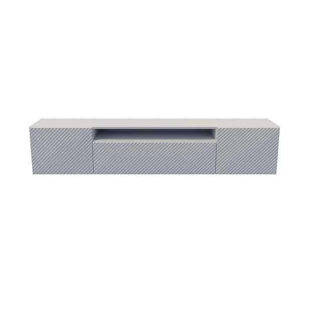 MASSENO ZÁVĚSNÝ TV STOLEK CAVA, 200/41/40 cm, bílý