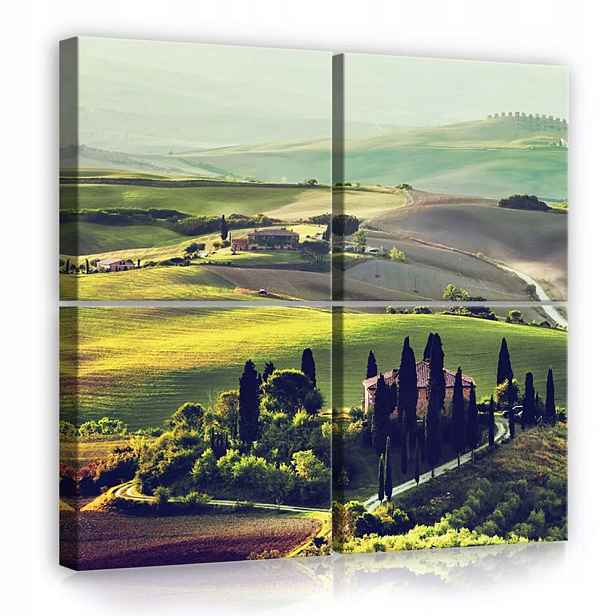 Obraz Na Plátně Plátno 50x50 Toskánské Panoráma