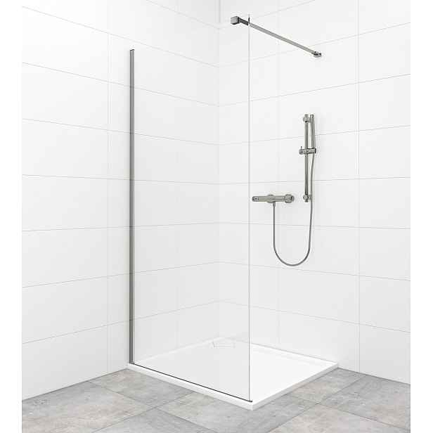 Sprchová zástěna Walk-In / dveře 90 cm SAT Walk-in v barvě profilu PVD Gun metal SATBWI90PRGM