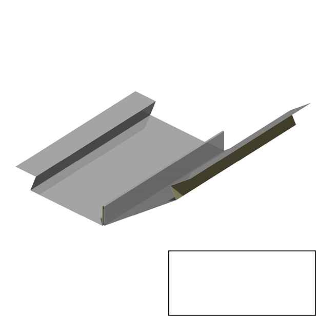 Úžlabí RS725V-135-40 SP 25 RAL 9010 bílá