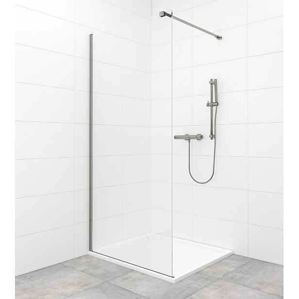 Sprchová zástěna Walk-In / dveře 80 cm SAT Walk-in v barvě PVD Gun metal SATBWI80PRGM