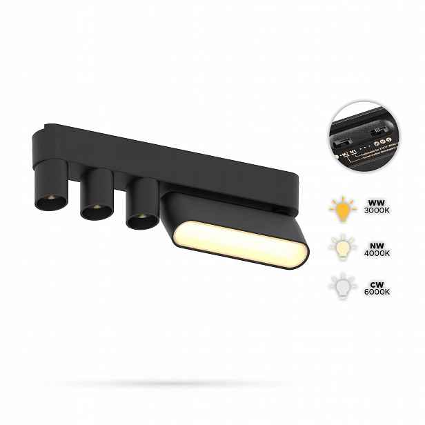 Reflektor Flood-3TM 6Wx2 6F3TM Slim Track FiberFLEX 24VDC 3CCT 3/4/6K