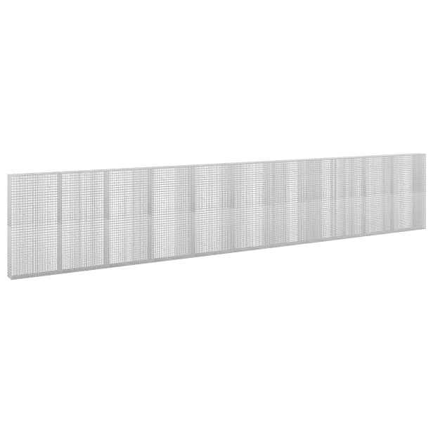 vidaXL Gabion s drátem 5 mm a síťkou 5x2,5 cm 1100x30x200 cm