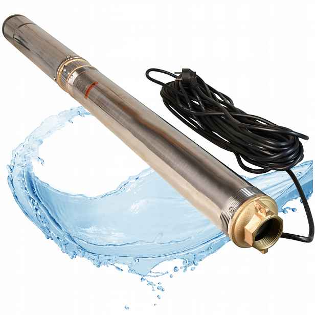 Protipísková ponorná pumpa pro studnu vody 4200 l/h Výkonná 370W 46M