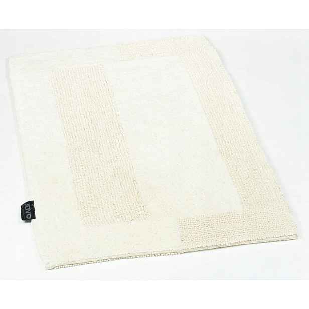 Bavlněný koupelnový kobereček Lux Piano 60x100 natural ecru