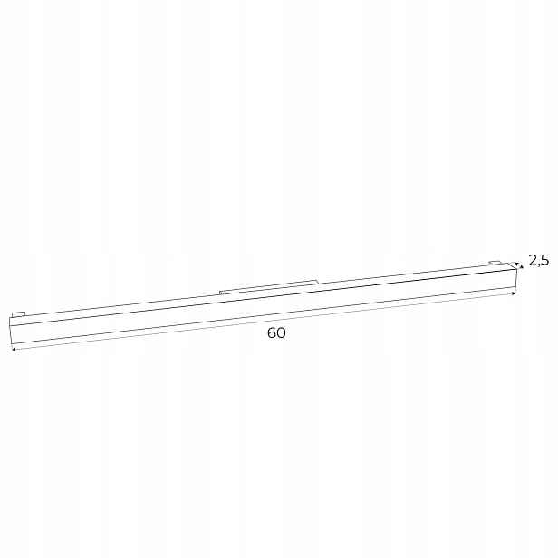 Maxlight Magnetická lanová lampa černá Led 17W 637lm 3000K