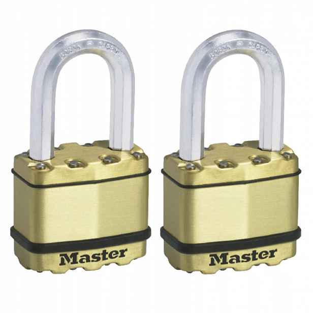 Mosazný visací zámek Master Lock Excell 50mm (2 ks blistr)