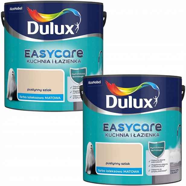 Set Dulux Easycare 2x2,5L Barva Kuchyň A Koupelna Pouštní Stezka Mat 5L
