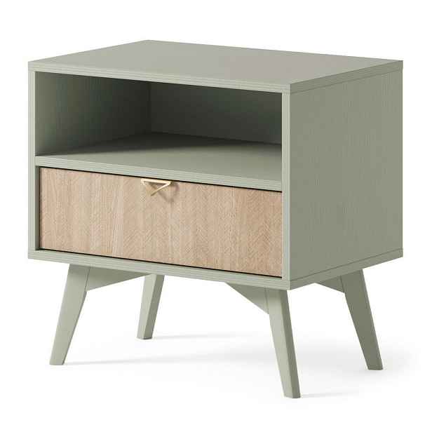 MASSENO NOČNÍ STOLEK FORESTA, 54/54/38 cm, dekor borovice