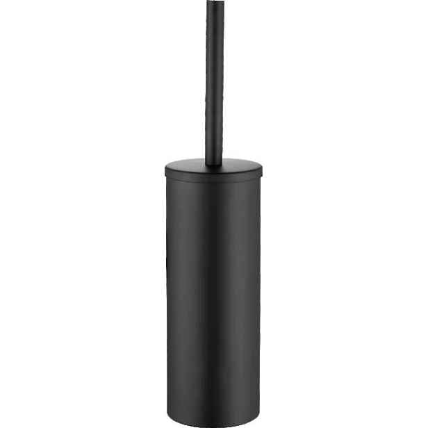 Muro Black Wc kartáč stojící kulatý černý mat