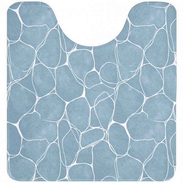 OnlyWow WC PŘEDLOŽKA Organic - vzor - modrá 55x60 cm
