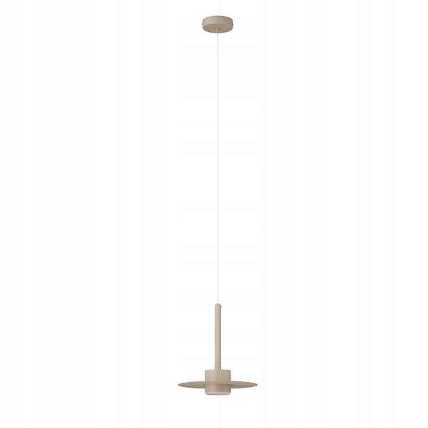 Sigma Lighting Charlie závěsná lampa béžová talířová 25 cm GX53 12W