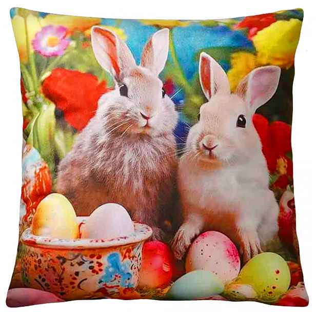Velikonoční povlak na polštář BUNNY FRIENDS II. 40x40 cm  Mybesthome