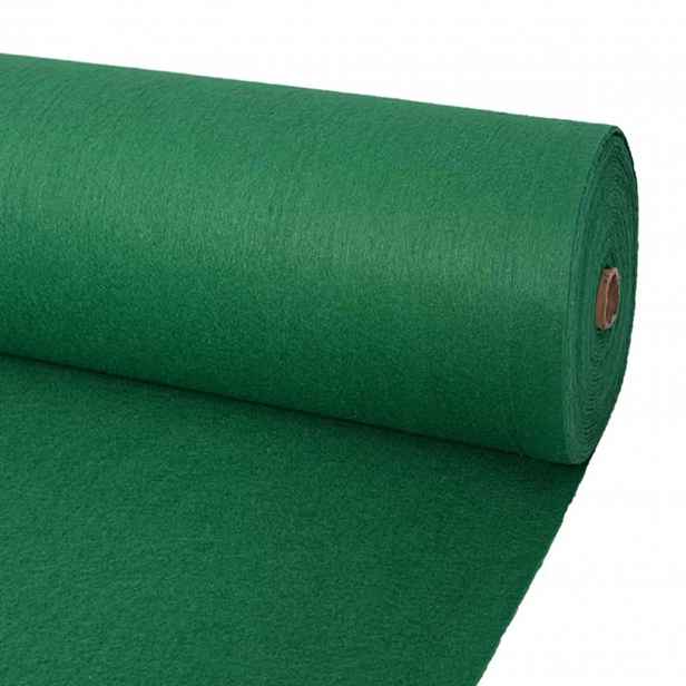 vidaXL Koberec Jednobarevný Zelená 1,2 x 12 m Polyester