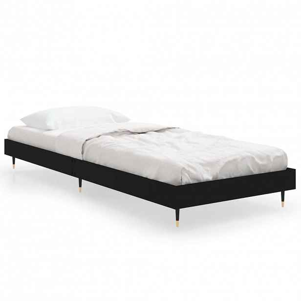vidaXL Rám postele černý 75 x 190 cm kompozitní dřevo